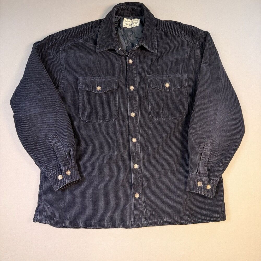 VTG 90s GAP Corduroy Shacket Quilt Lined Button Up Shirt Jacket Size XXL